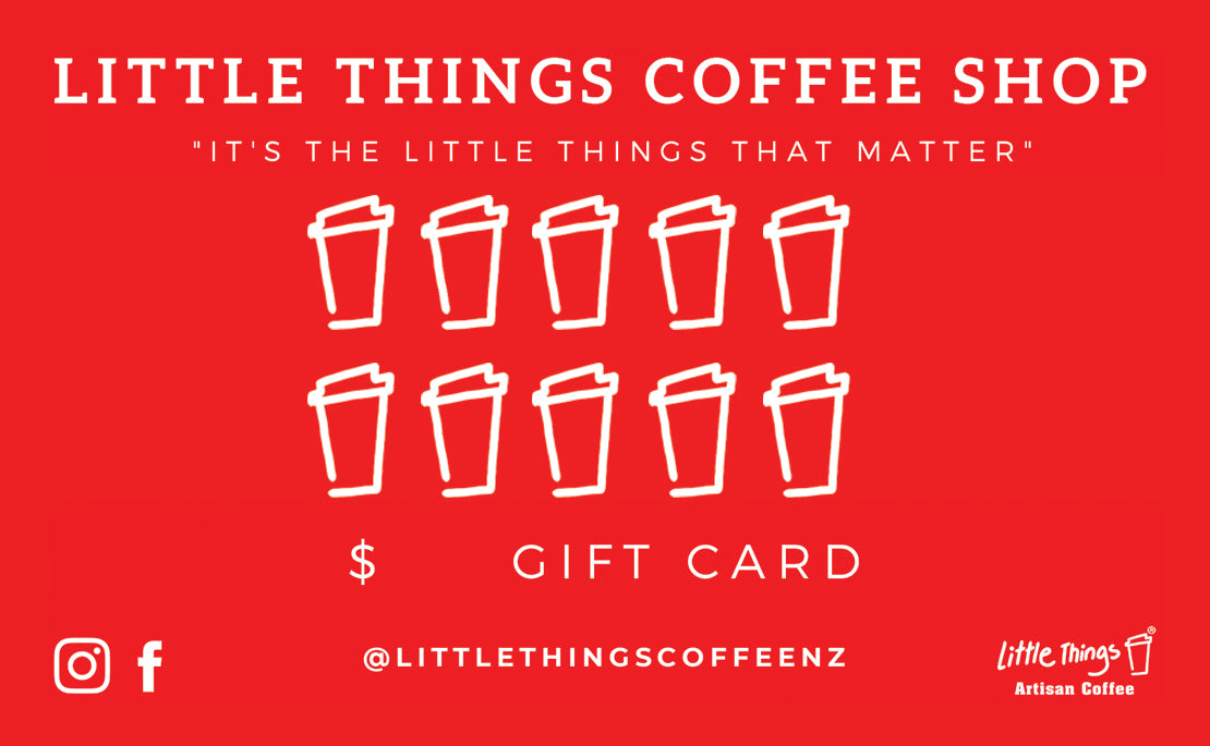 Prepaid Coffee Card - Little Things Coffee Shop